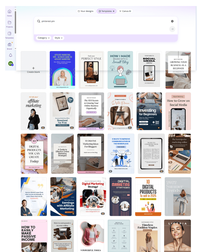 canva for Pinterest Growth Strategy